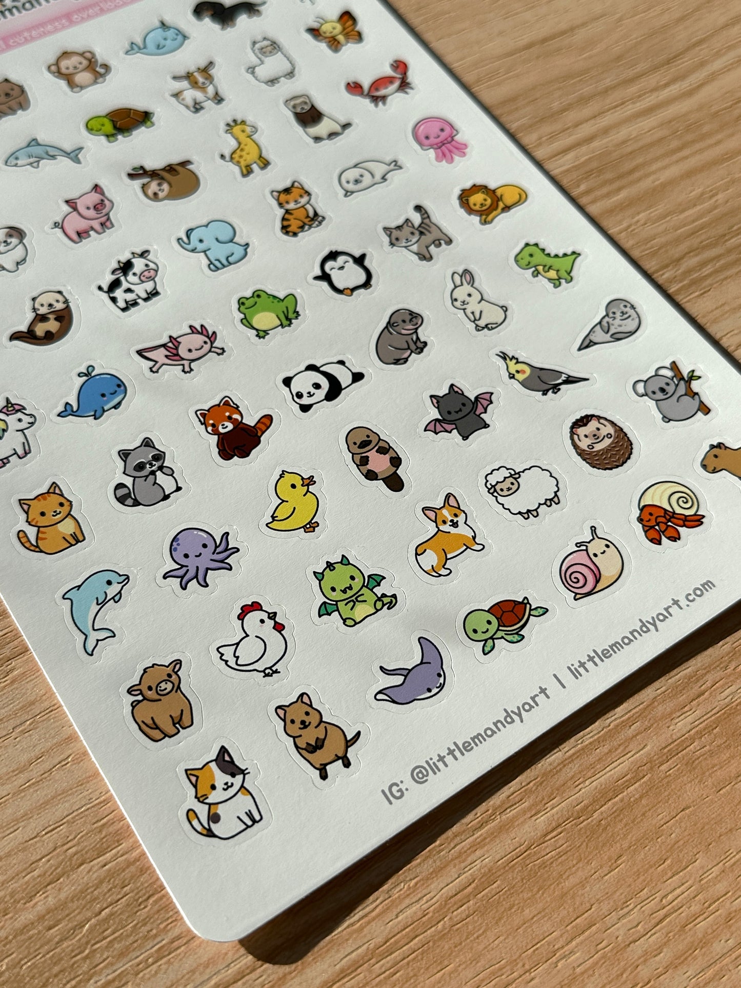 Animal Cuteness Overload Sticker Sheet