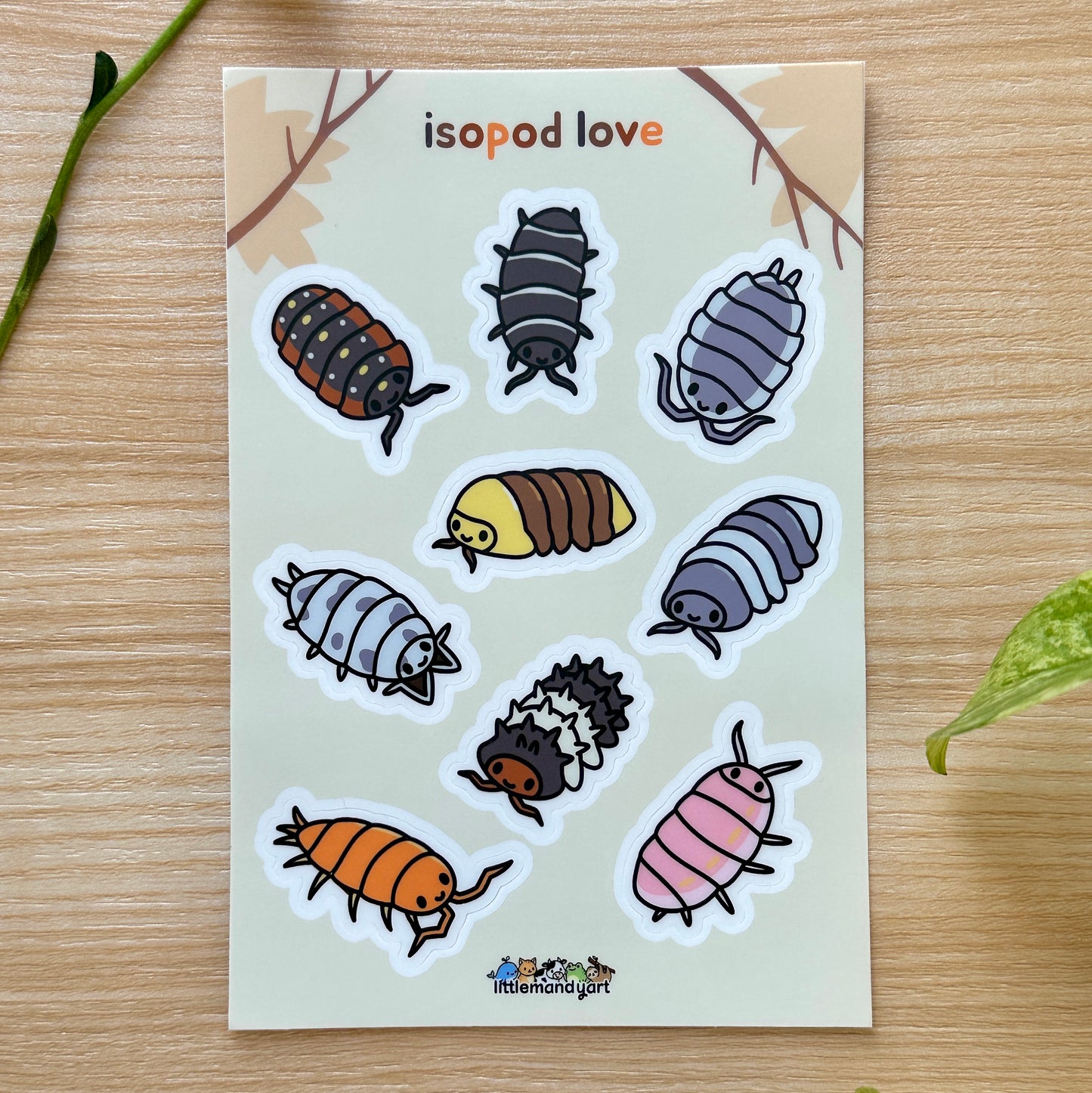 Isopod Love Sticker Sheet